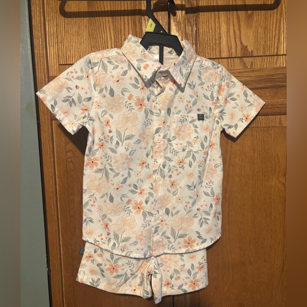 Modern Moments by Gerber 3T Button Shirt & Shorts Set NWOT - Picture 7 of 10
